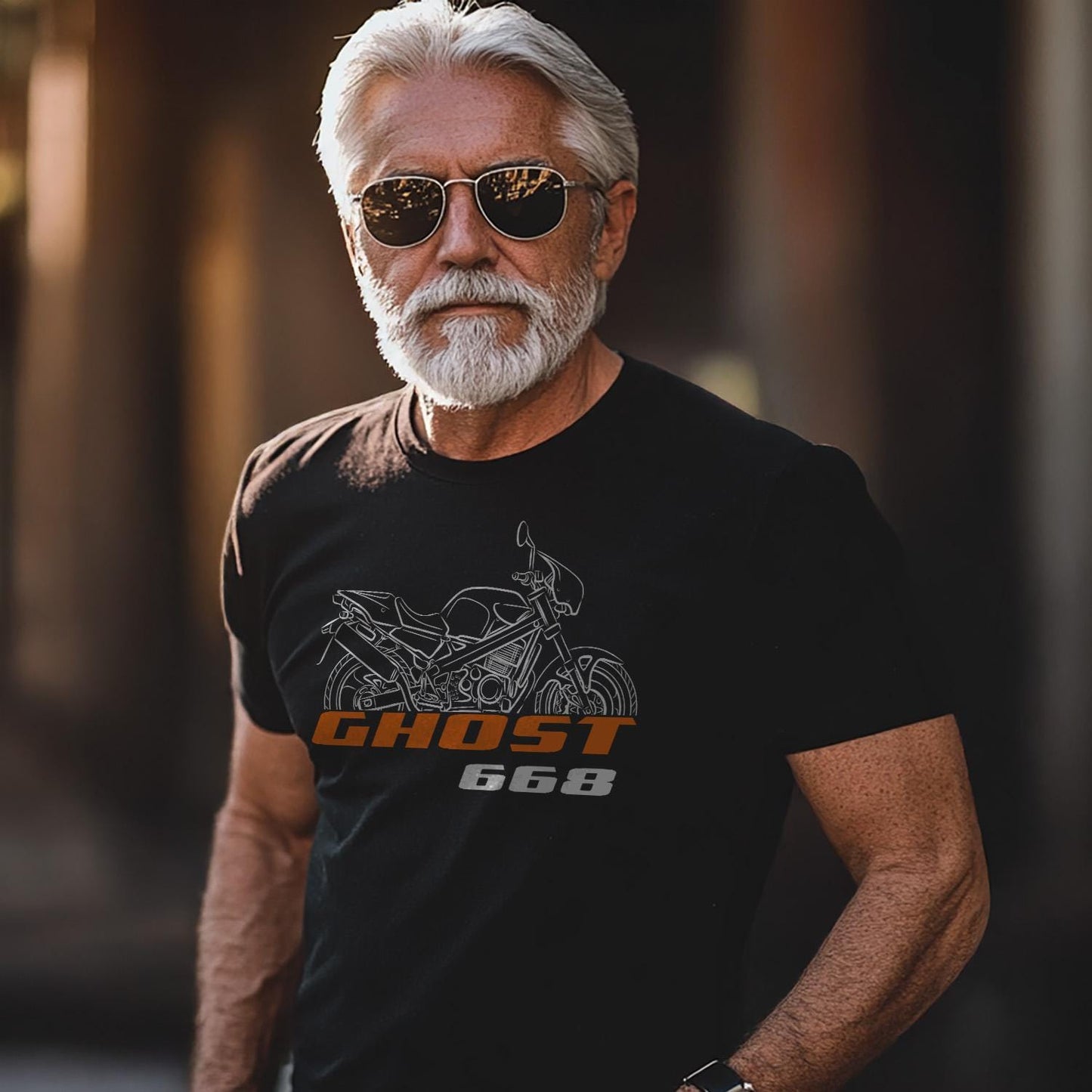 Laverda 668 Ghost 1996 - 1998 Inspired T-Shirt - Motorcycle Tee Shirt for Riders