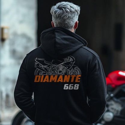 Laverda 668 Diamante 1997 - 1998 Inspired Hoodie - Motorcycle Sweatshirt for Riders