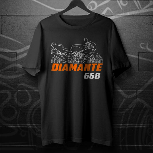 Laverda 668 Diamante 1997 - 1998 Inspired T-Shirt - Motorcycle Tee Shirt for Riders