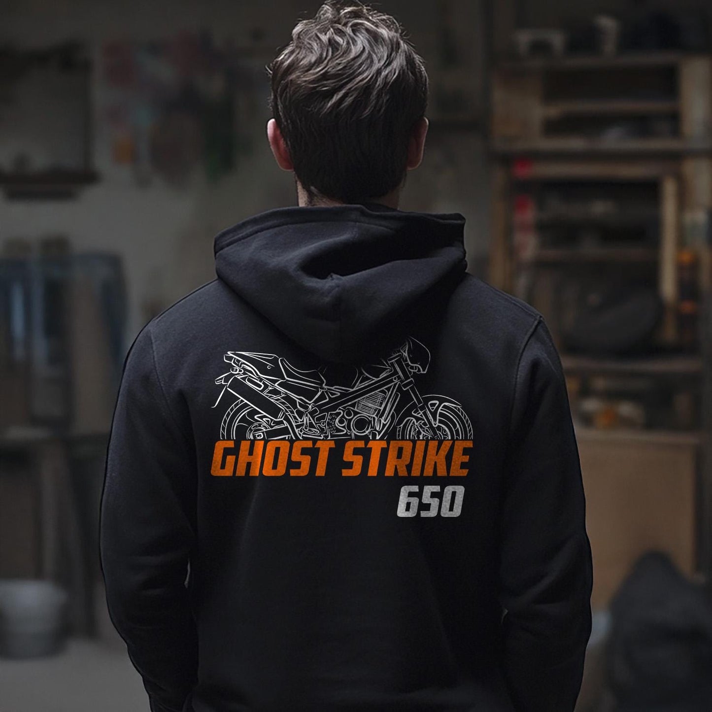 Laverda 650 Ghost Strike 1995 - 1996 Inspired Hoodie - Motorcycle Sweatshirt for Riders
