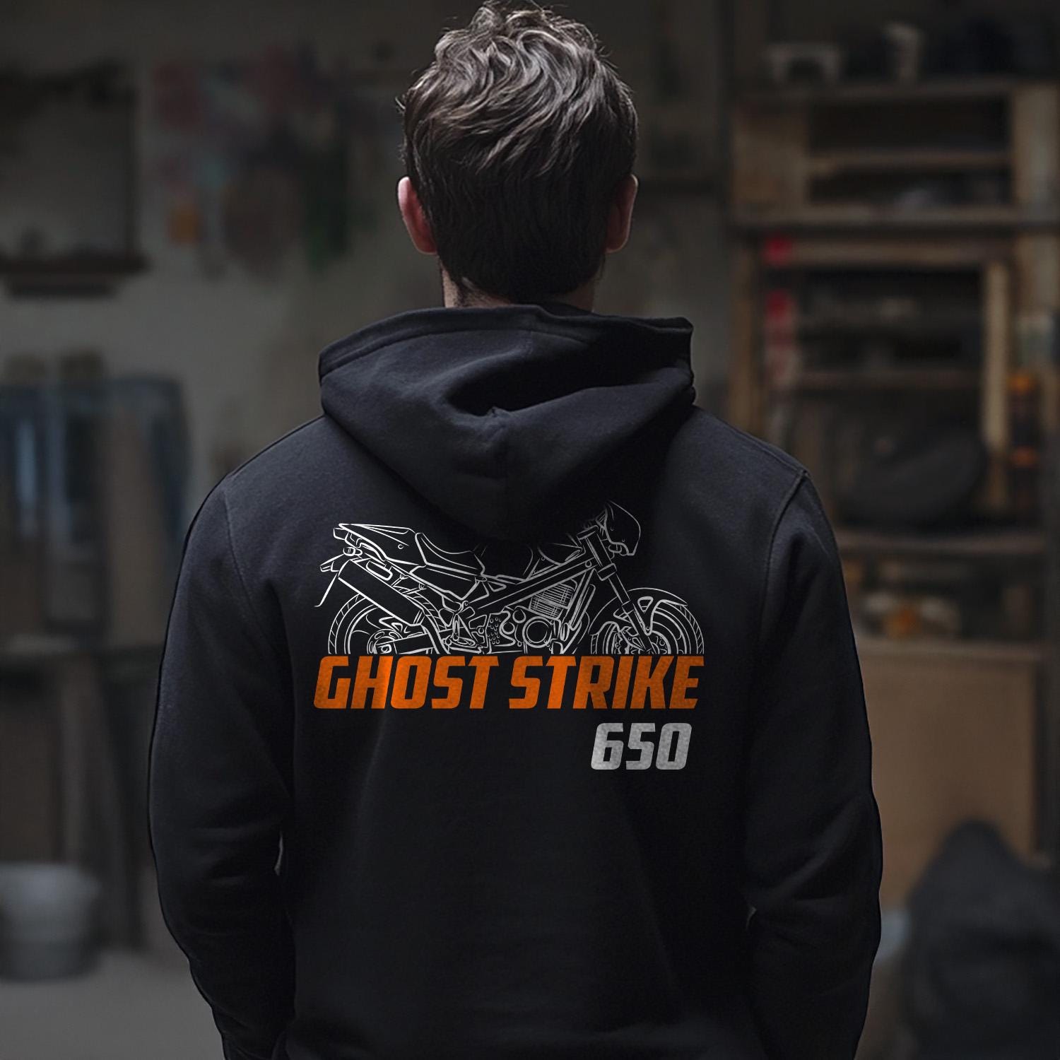 Laverda 650 Ghost Strike 1995 - 1996 Inspired Hoodie - Motorcycle Sweatshirt for Riders