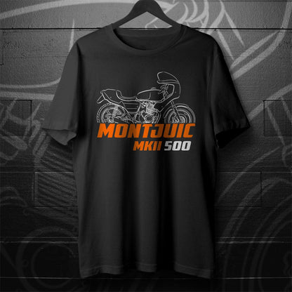Laverda 500 Montjuic MK2 1982 Inspired T-Shirt - Motorcycle Tee Shirt for Riders