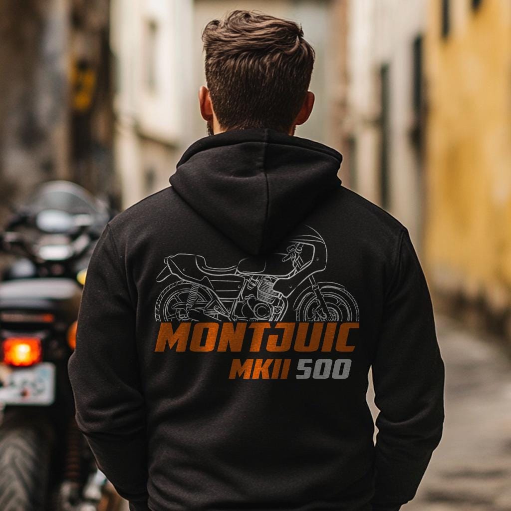 Laverda 500 Montjuic MK2 1982 Inspired Hoodie - Motorcycle Sweatshirt for Riders