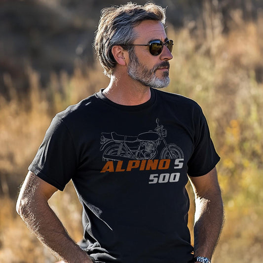 Laverda 500 Alpino S 1978 - 1982 Inspired T-Shirt - Motorcycle Tee Shirt for Riders