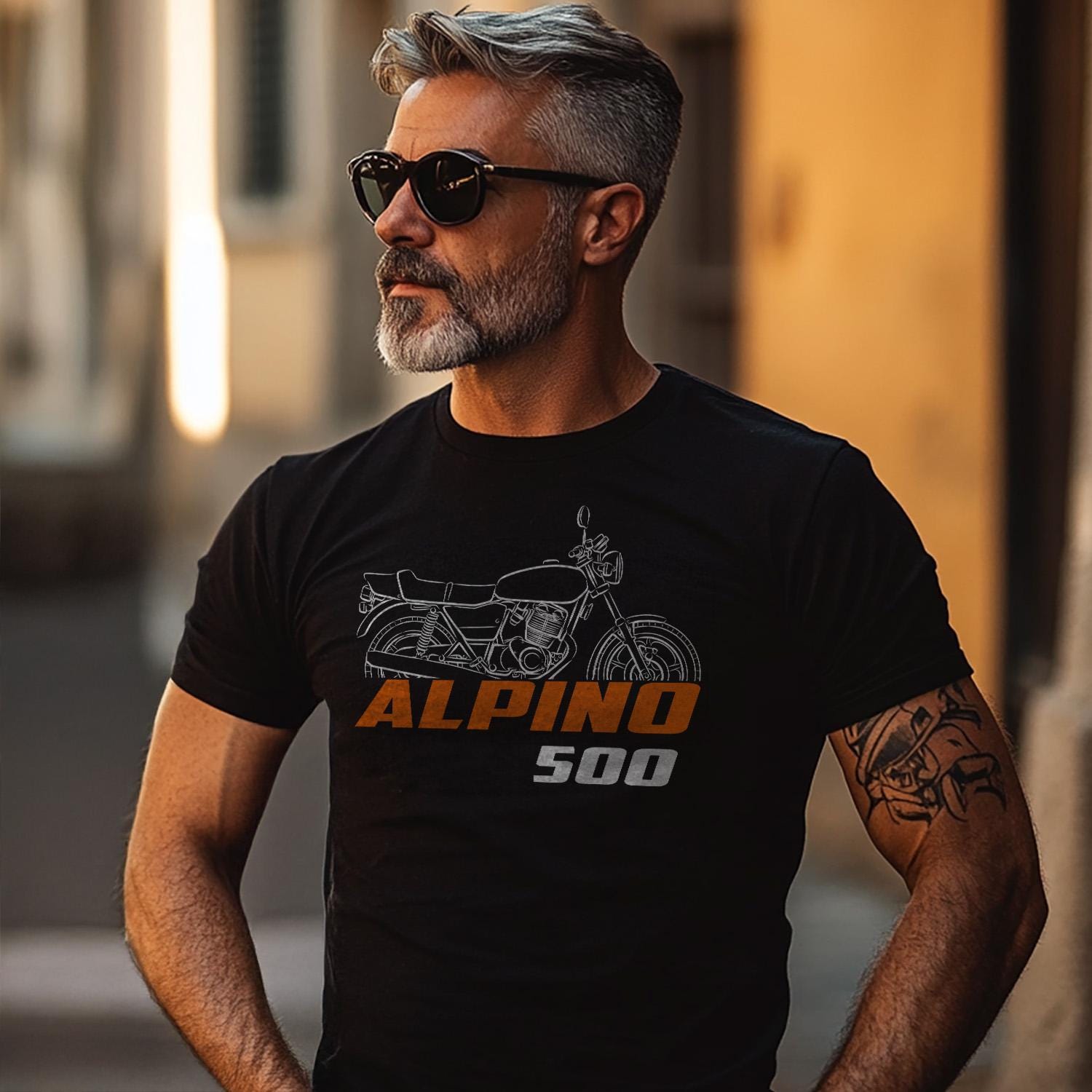 Laverda 500 Alpino 1977 - 1978 Inspired T-Shirt - Motorcycle Tee Shirt for Riders
