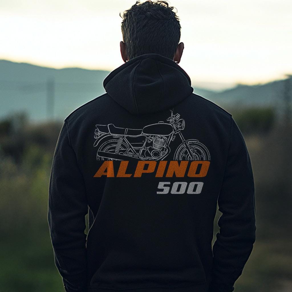 Laverda 500 Alpino 1977 - 1978 Inspired Hoodie - Motorcycle Sweatshirt for Riders