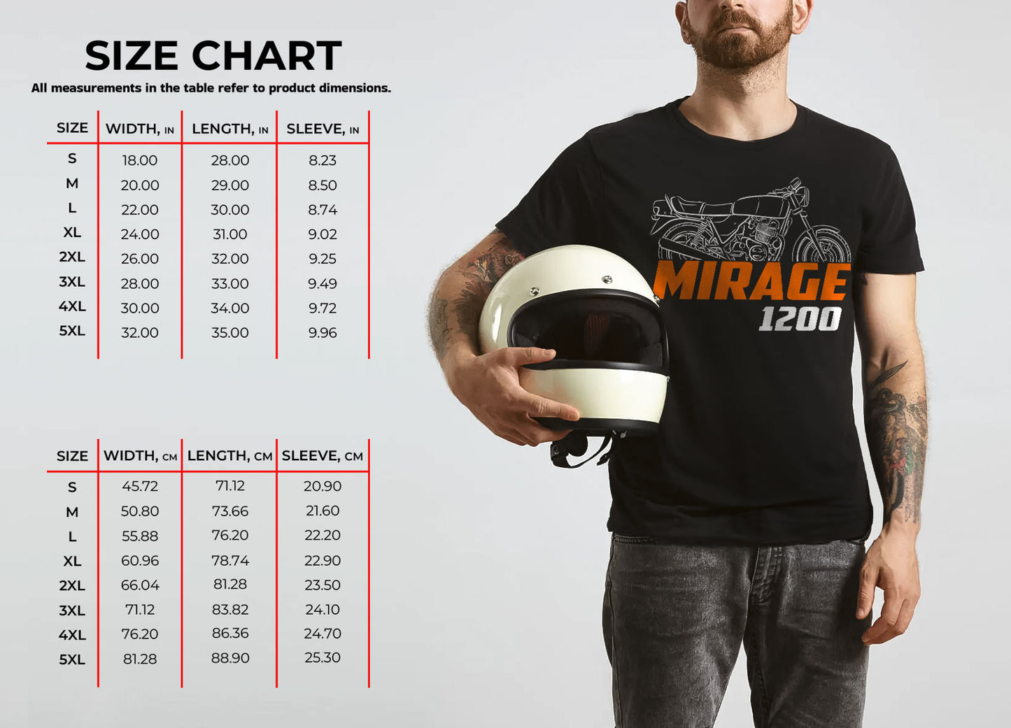 Laverda 1200 Mirage 1978 - 1982 Inspired T-Shirt - Motorcycle Tee Shirt for Riders