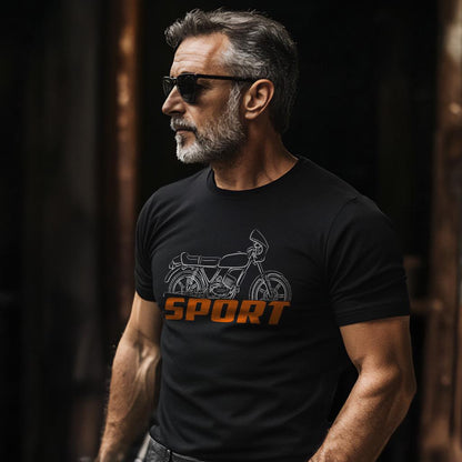 Laverda LZ 125 Sport 1980 - 1983 Inspired T-Shirt - Motorcycle Tee Shirt for Riders