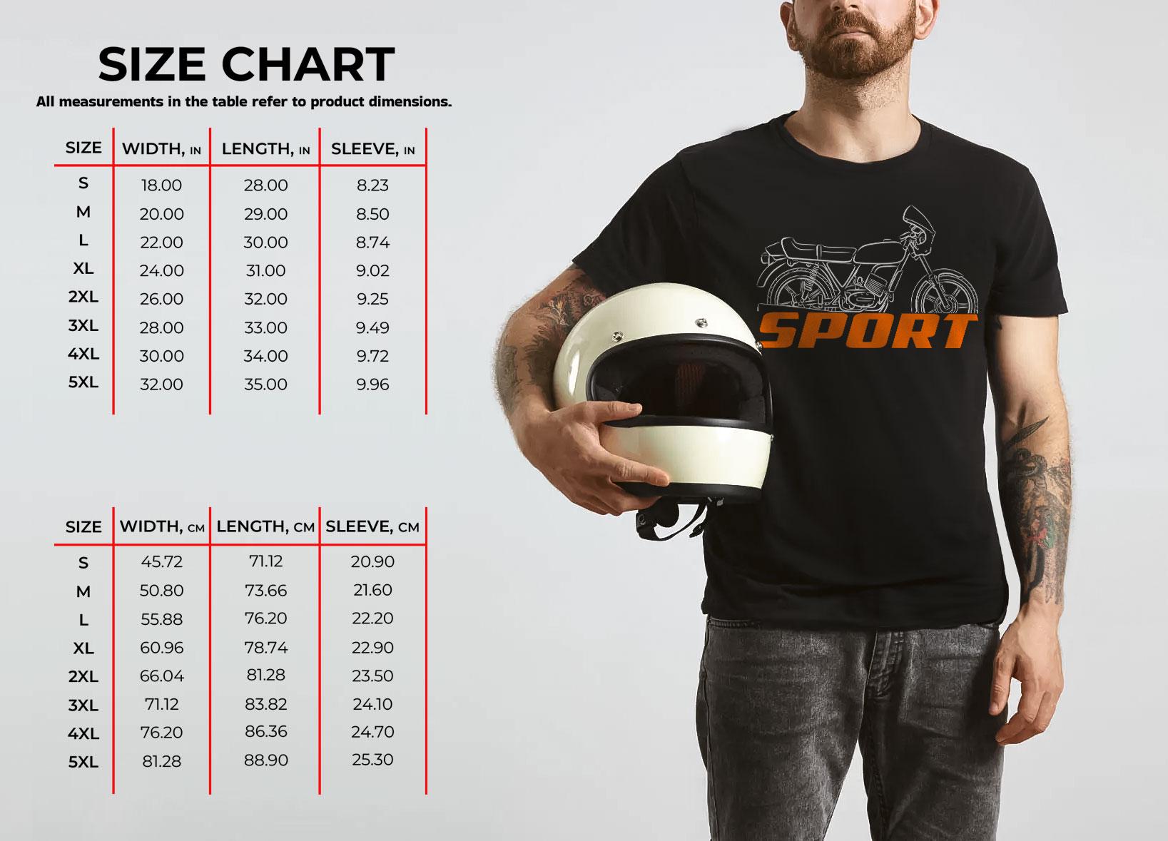Laverda LZ 125 Sport 1980 - 1983 Inspired T-Shirt - Motorcycle Tee Shirt for Riders