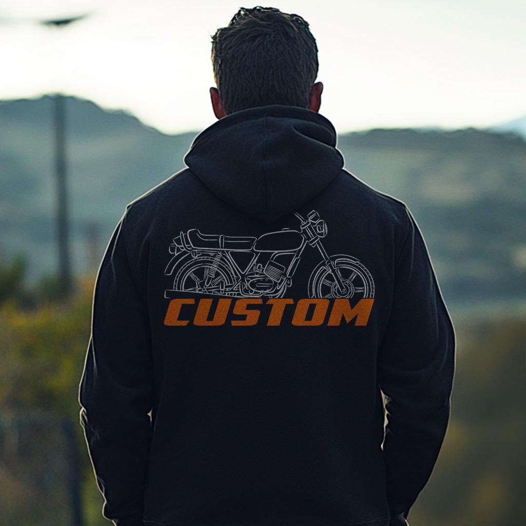 Laverda LZ 125 Custom 1981 - 1983 Inspired Hoodie - Motorcycle Sweatshirt for Riders