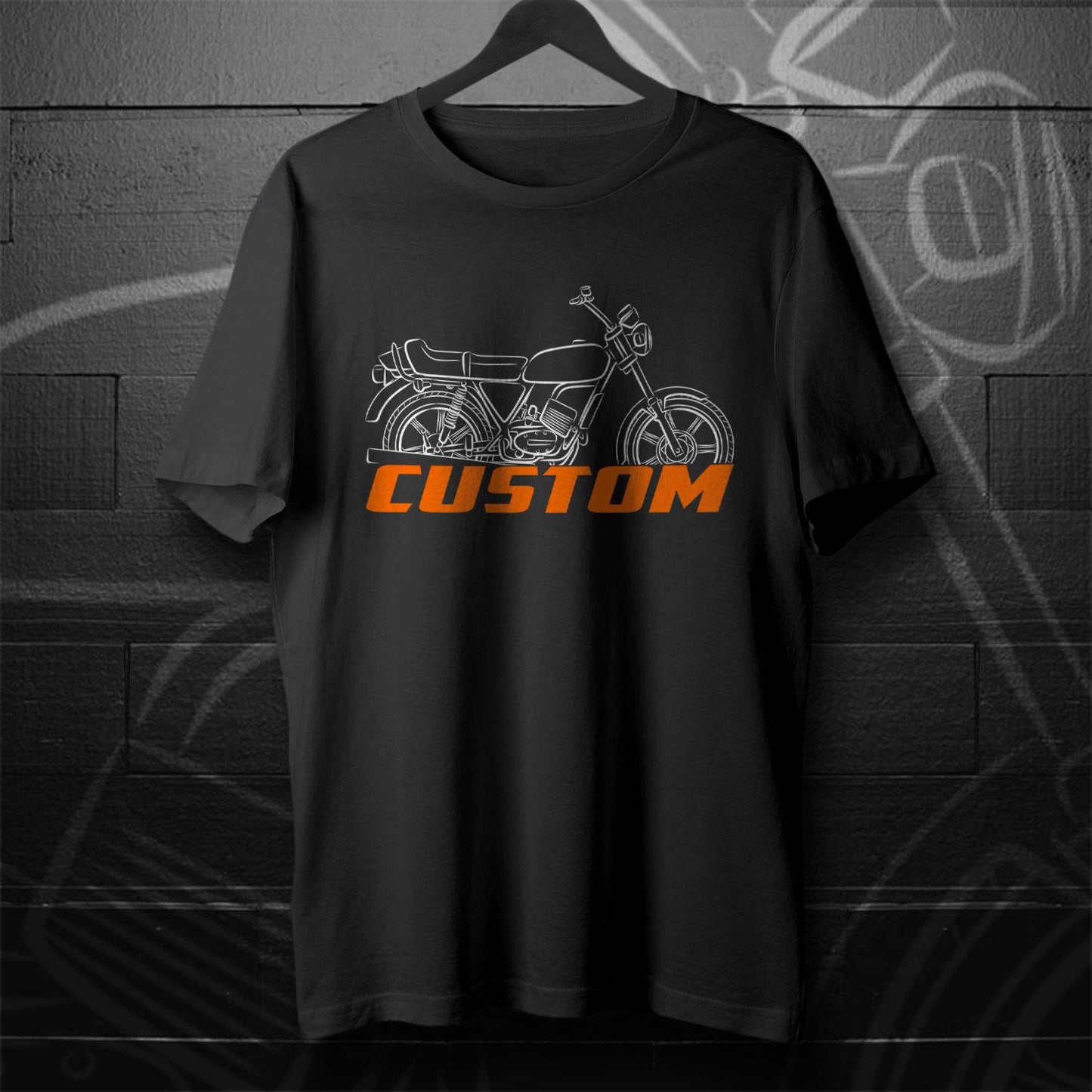 Laverda LZ 125 Custom 1981 - 1983 Inspired T-Shirt - Motorcycle Tee Shirt for Riders