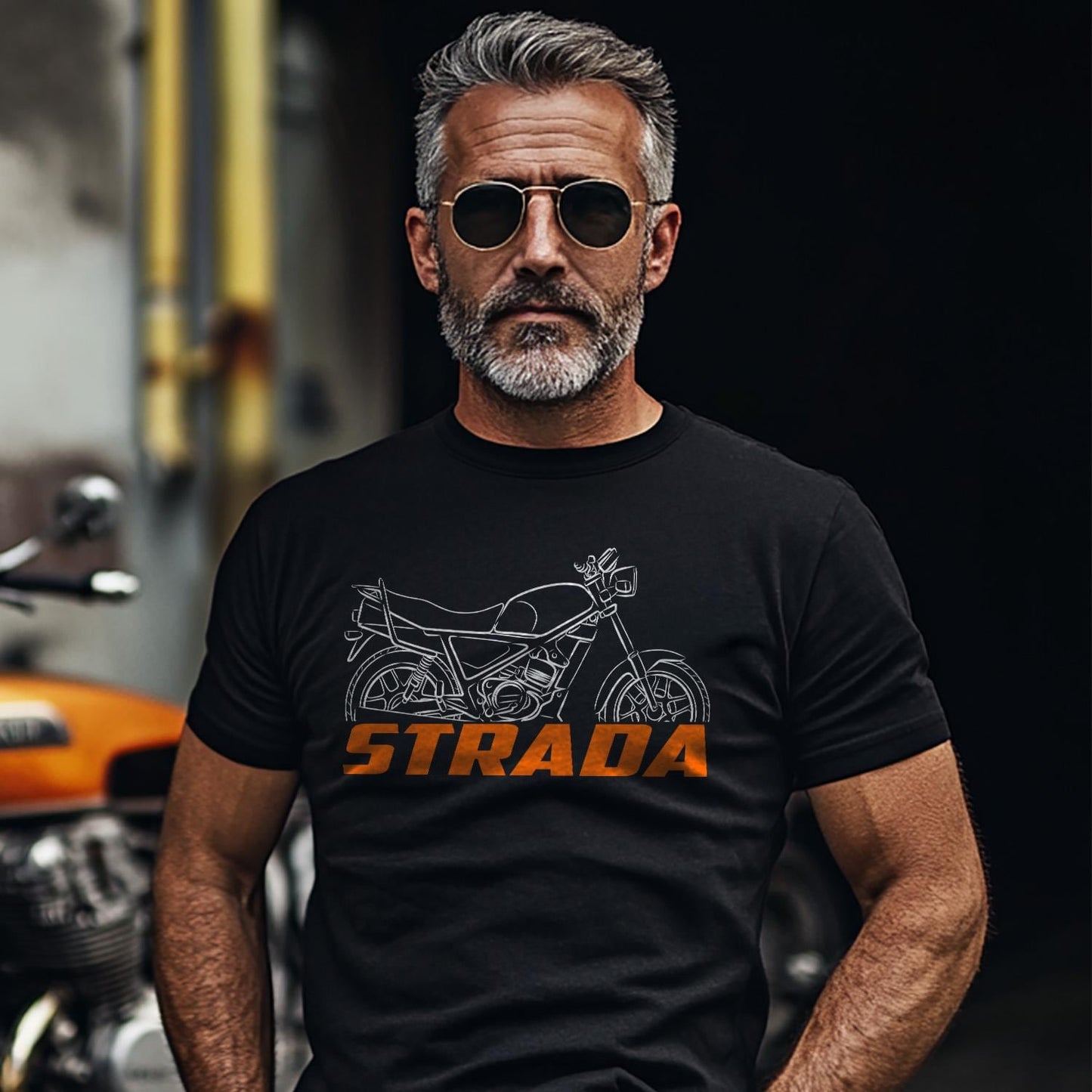 Laverda LB 125 Strada 1984 Inspired T-Shirt - Motorcycle Tee Shirt for Riders