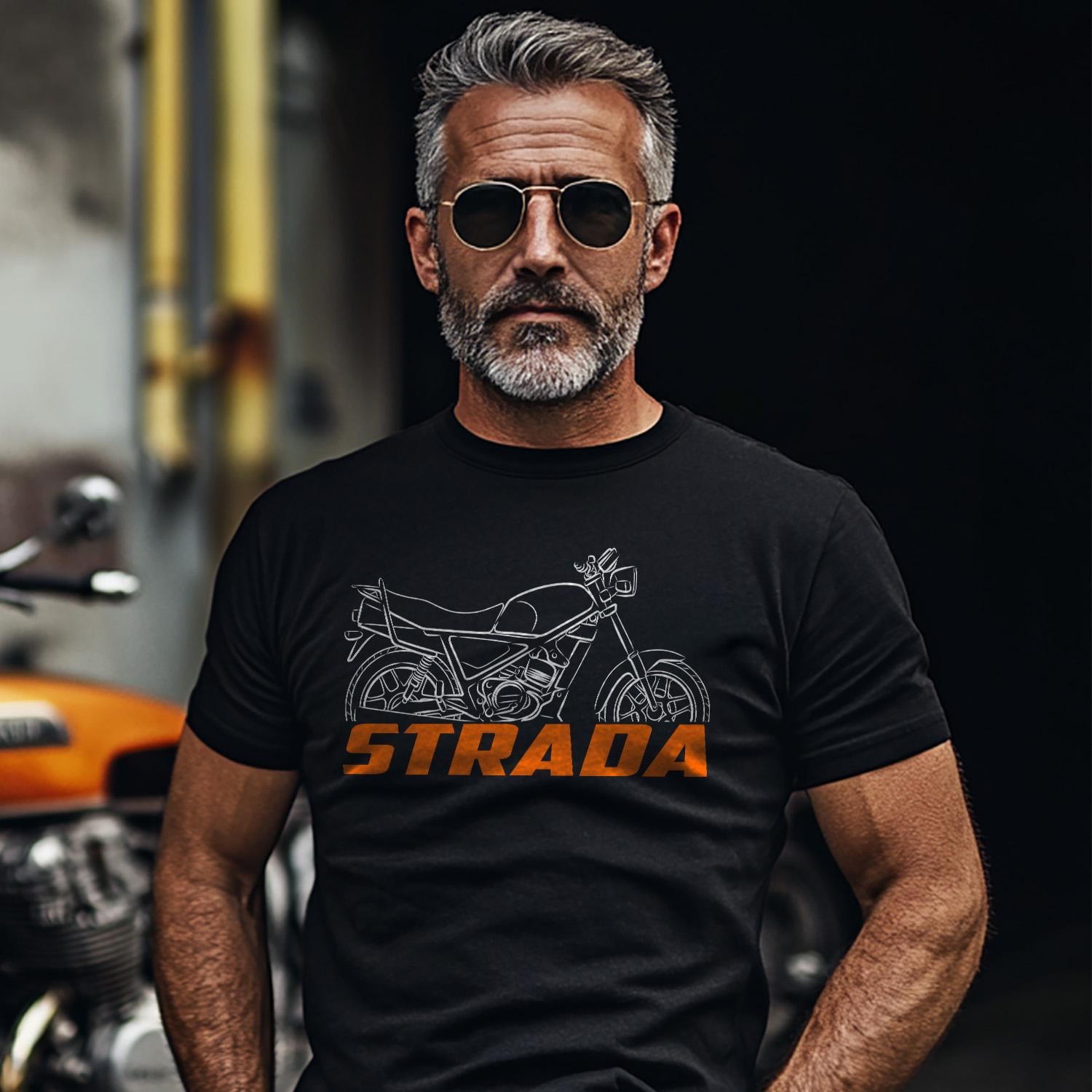 Laverda LB 125 Strada 1984 Inspired T-Shirt - Motorcycle Tee Shirt for Riders