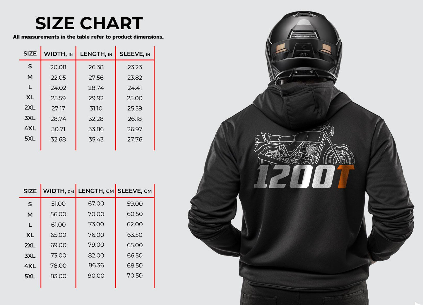 Laverda 1200T 1977 - 1979 Inspired Hoodie - Motorcycle Sweatshirt for Riders