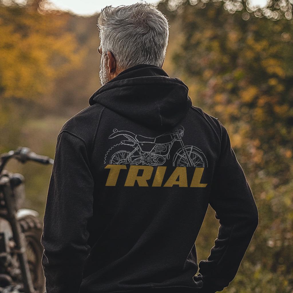 OSSA Trial TR-80 350 1980 - 1983 Inspired Hoodie - Motorcycle Sweatshirt for Riders
