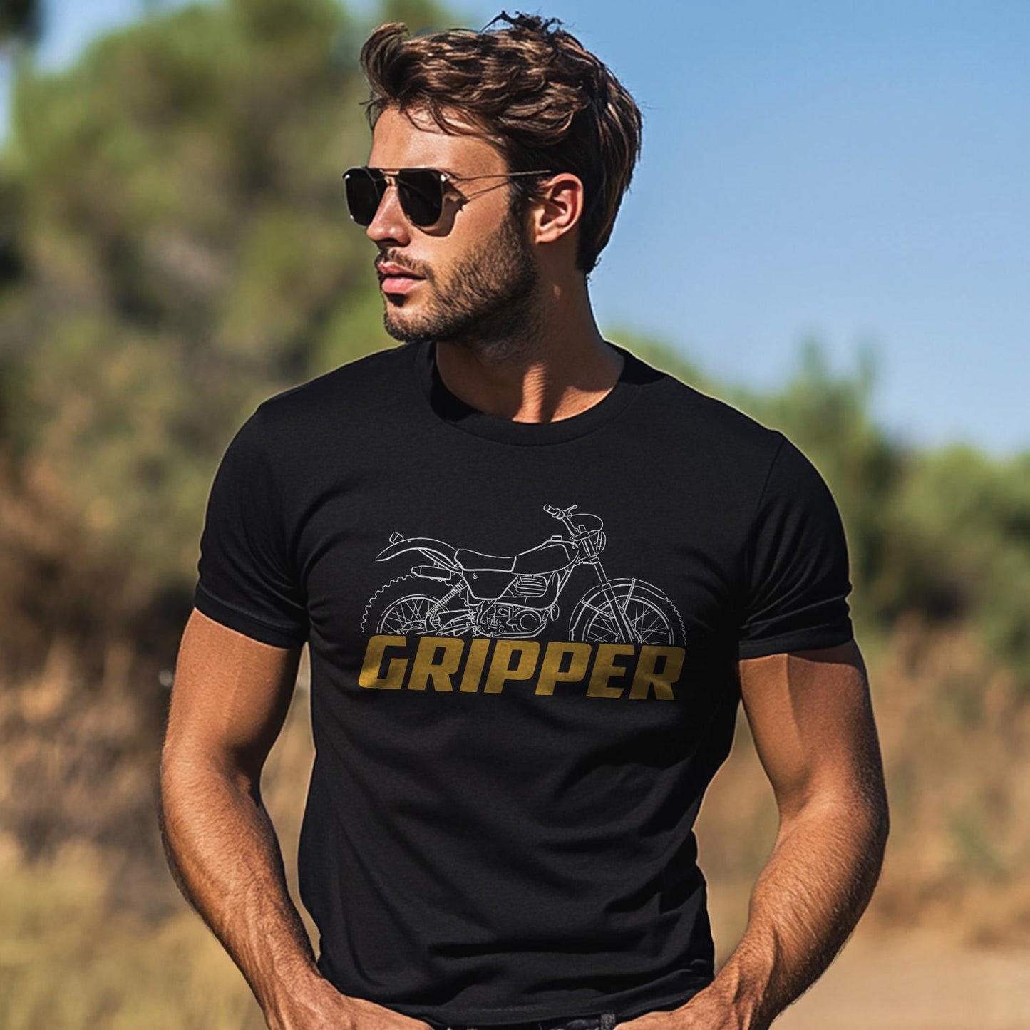 OSSA Gripper 1981 - 1983 Inspired T-Shirt - Motorcycle Tee Shirt for Riders