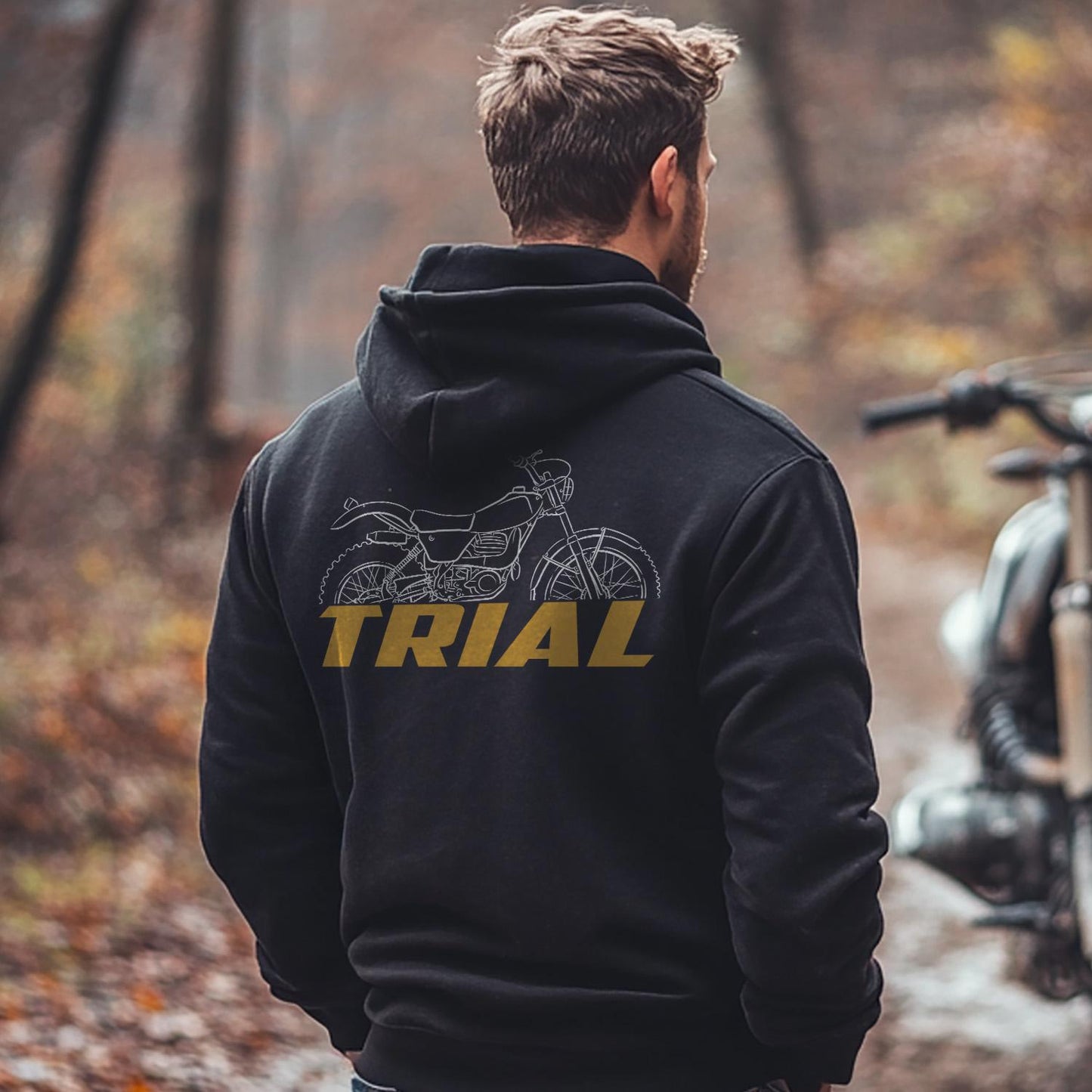 OSSA Trial TR-80 250 Inspired Hoodie - Motorcycle Sweatshirt for Riders