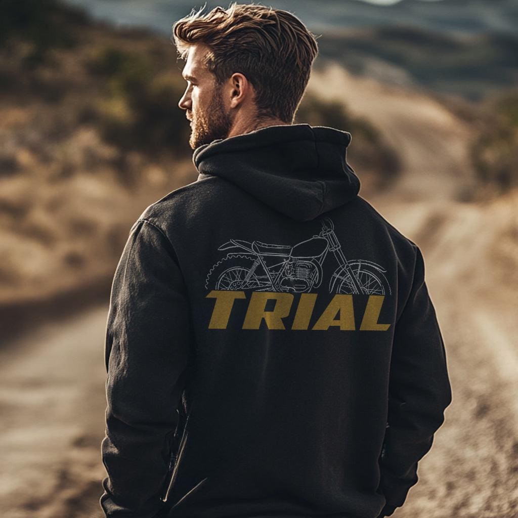 OSSA Trial TR-77 350 1977 - 1979 Inspired Hoodie - Motorcycle Sweatshirt for Riders