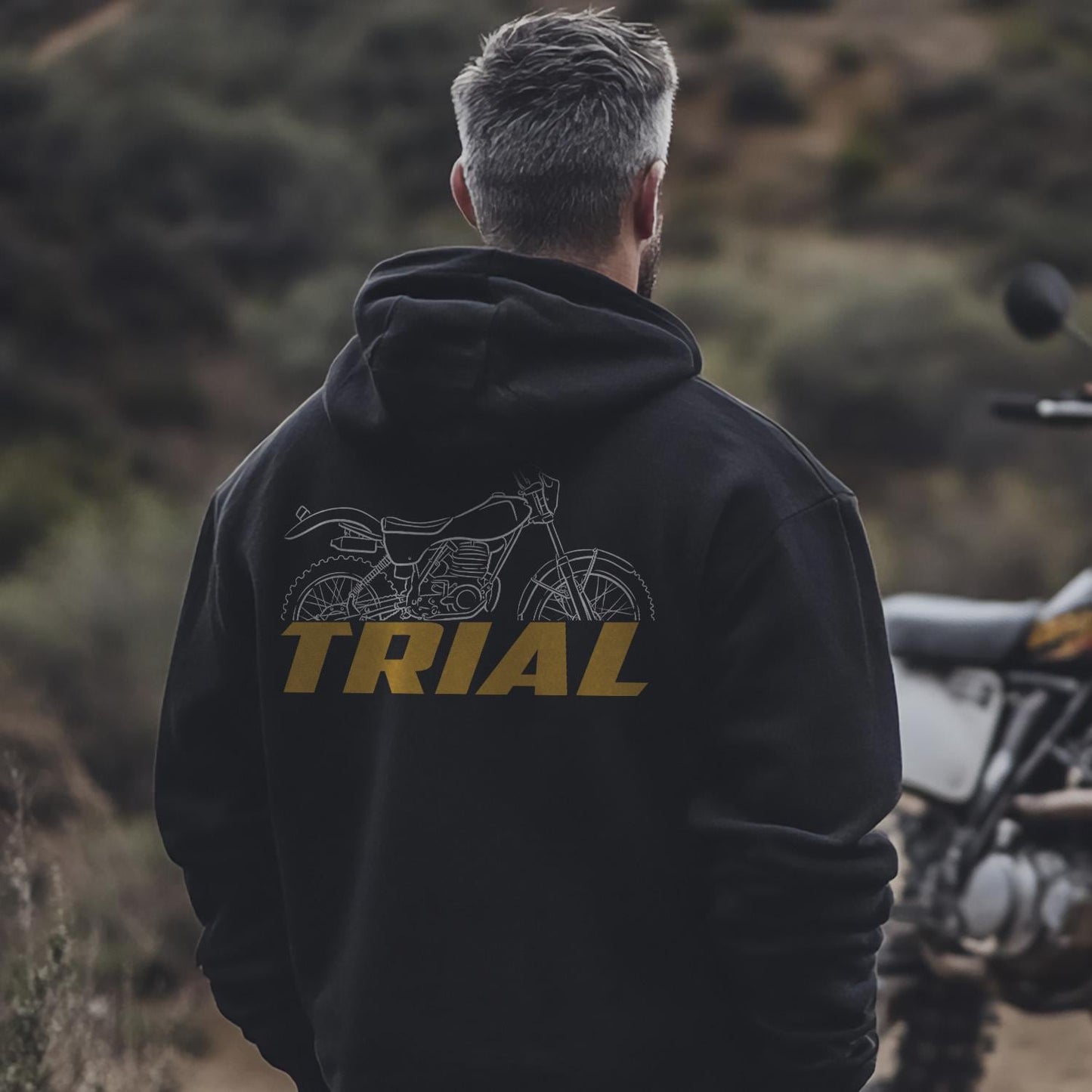 OSSA Trial TR 303 1983 - 1985 Inspired Hoodie - Motorcycle Sweatshirt for Riders