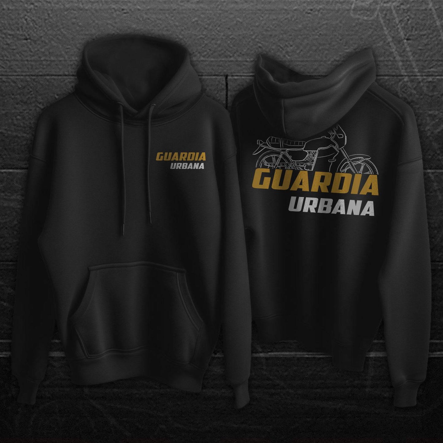 OSSA TE250 Guardia Urbana 1983 - 1984 Inspired Hoodie - Motorcycle Sweatshirt for Riders