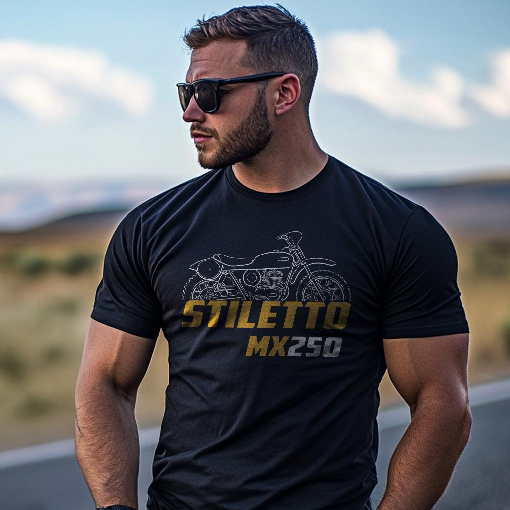 OSSA Stiletto MX 250 1971 - 1973 Inspired T-Shirt - Motorcycle Tee Shirt for Riders
