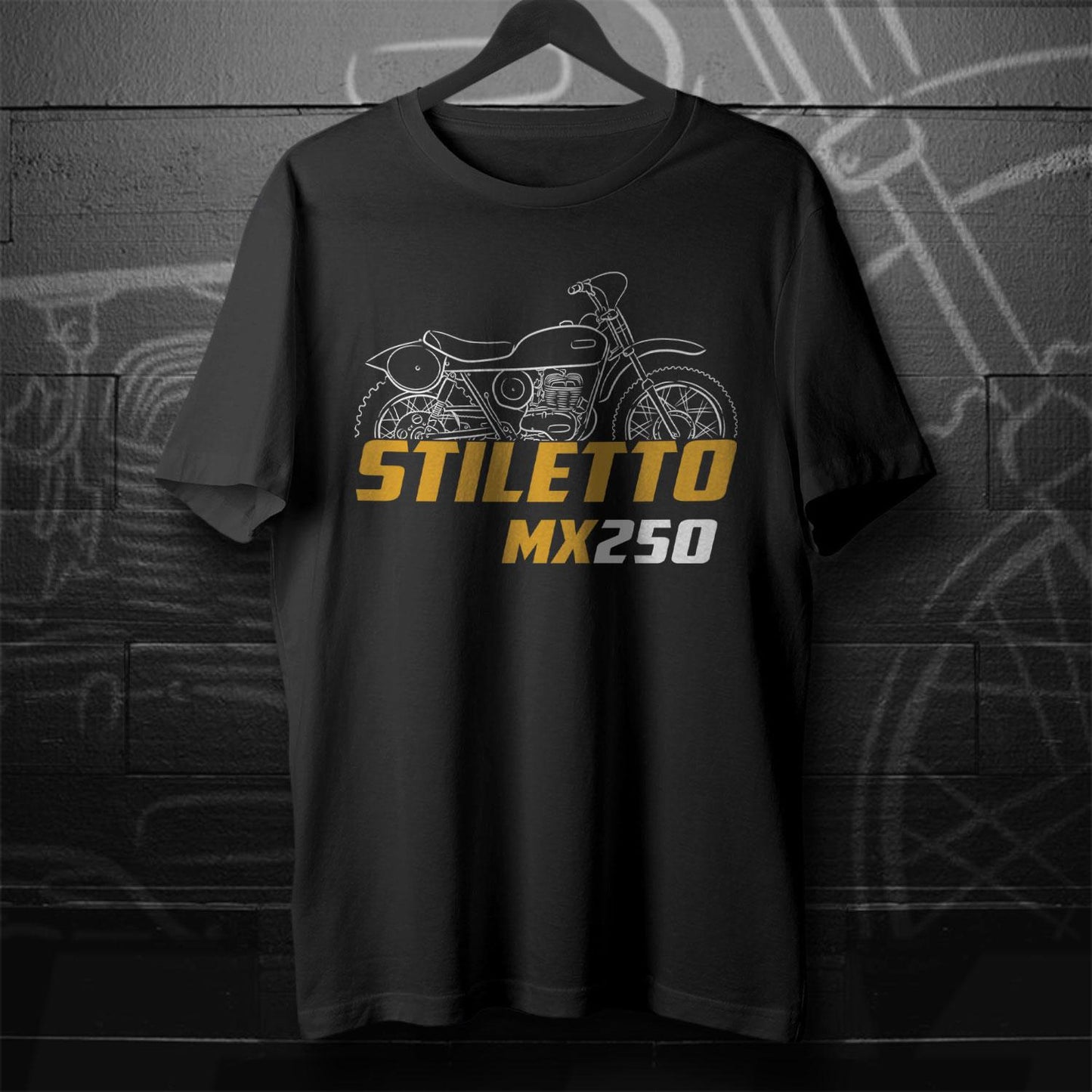 OSSA Stiletto MX 250 1971 - 1973 Inspired T-Shirt - Motorcycle Tee Shirt for Riders