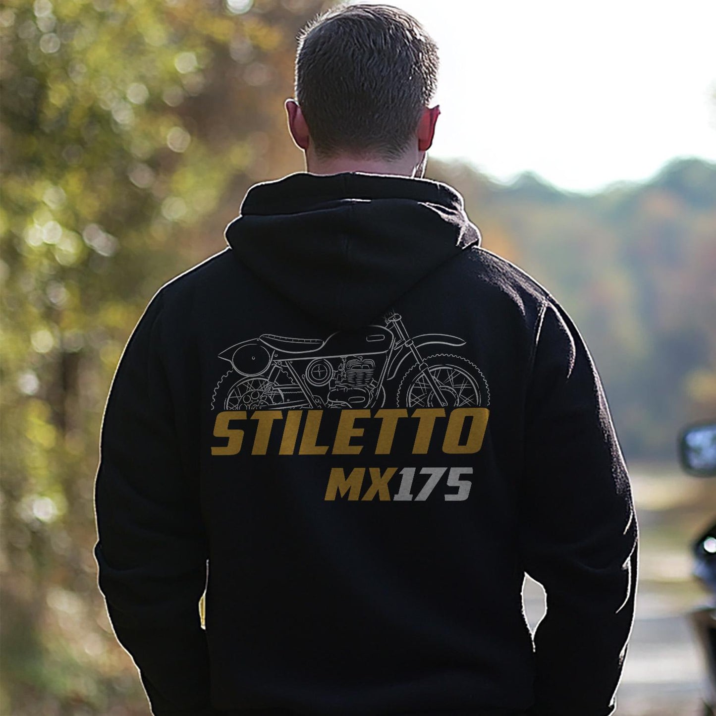 OSSA Stiletto MX 175 1971 - 1973 Inspired Hoodie - Motorcycle Sweatshirt for Riders