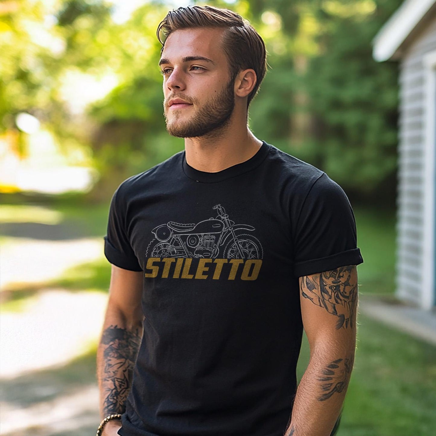 OSSA Stiletto 230 1967 - 1968 Inspired T-Shirt - Motorcycle Tee Shirt for Riders