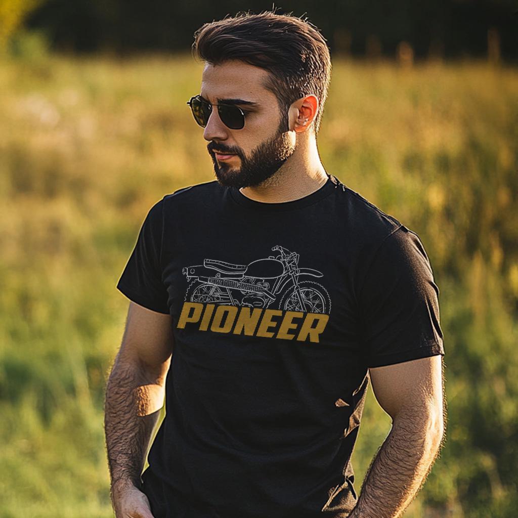 OSSA Pioneer AE175 1971 - 1973 Inspired T-Shirt - Motorcycle Tee Shirt for Riders