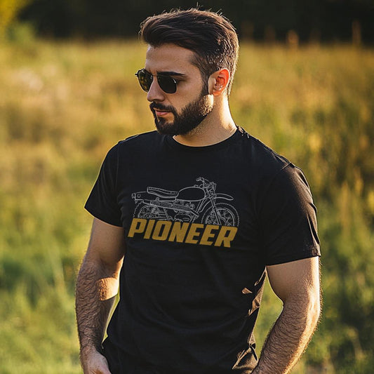 OSSA Pioneer AE175 1971 - 1973 Inspired T-Shirt - Motorcycle Tee Shirt for Riders