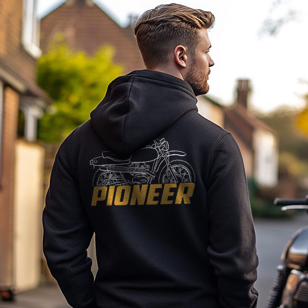 OSSA Pioneer 250 Inspired Hoodie - Motorcycle Sweatshirt for Riders