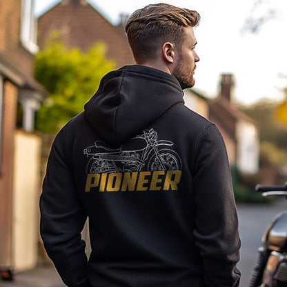 OSSA Pioneer 175 Inspired Hoodie - Motorcycle Sweatshirt for Riders
