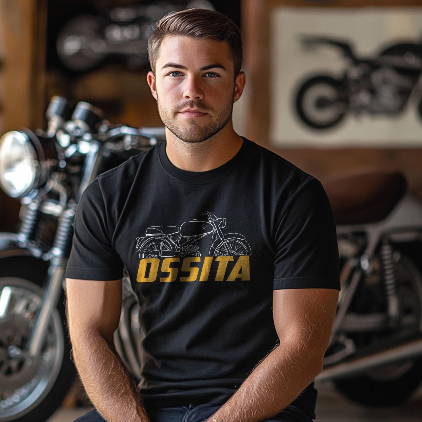 OSSA OSSITA 50 1968 - 1973 Inspired T-Shirt - Motorcycle Tee Shirt for Riders