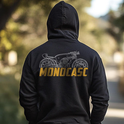 OSSA Monocasc 1967 - 1970 Inspired Hoodie - Motorcycle Sweatshirt for Riders