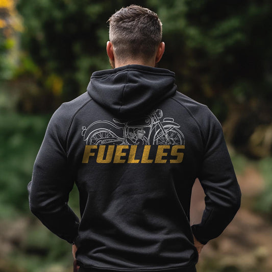 OSSA Fuelles 1951 - 1953 Inspired Hoodie - Motorcycle Sweatshirt for Riders