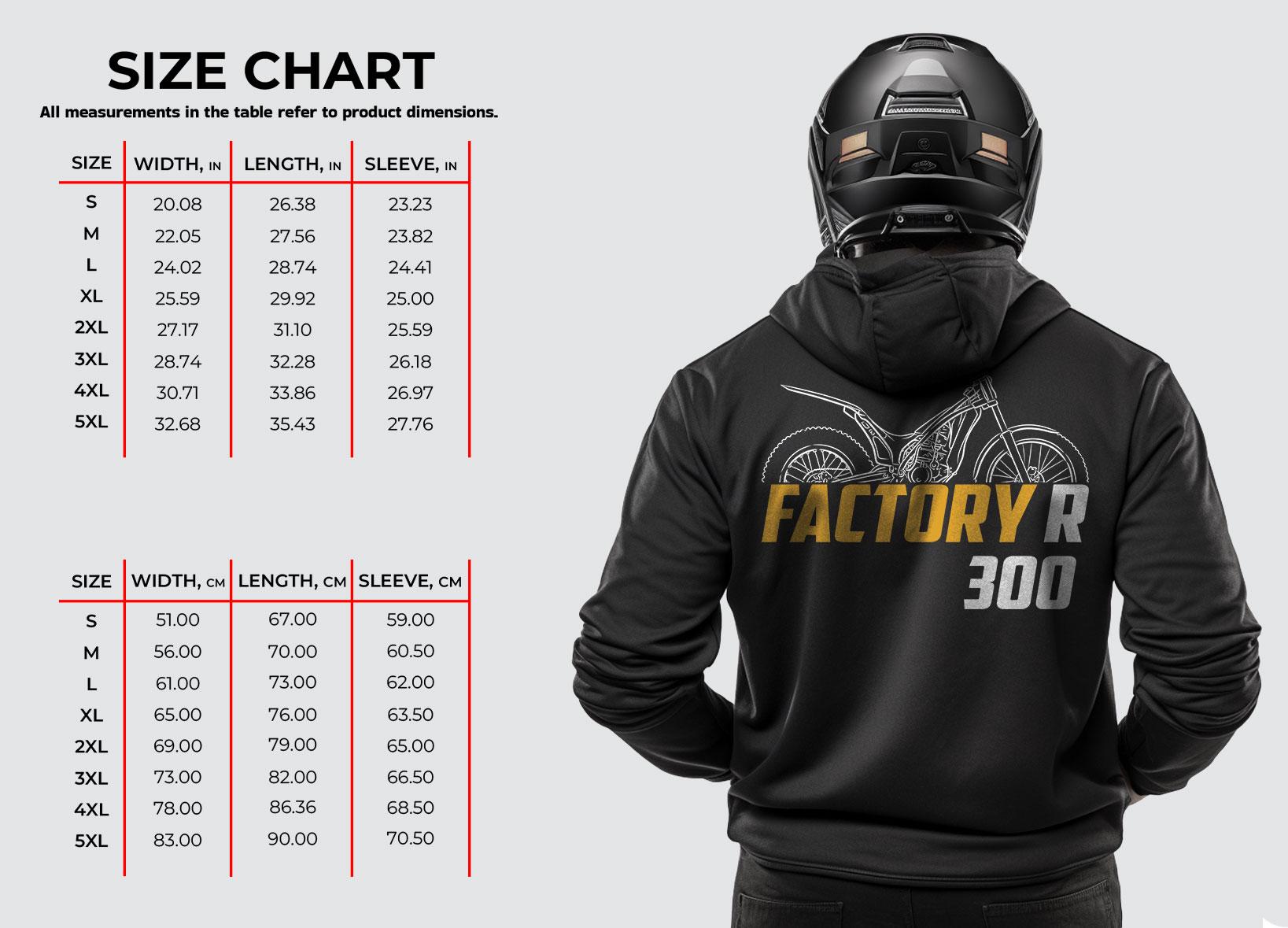 OSSA Factory R 300 & 300i 2013 - 2015 Inspired Hoodie - Motorcycle Sweatshirt for Riders