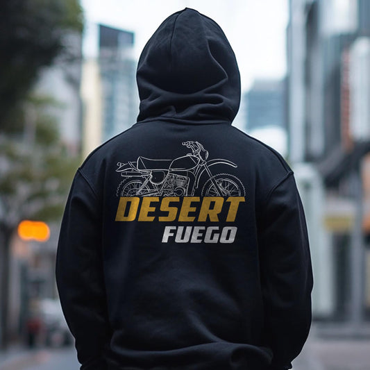 OSSA Desert Fuego 1979 - 1980 Inspired Hoodie - Motorcycle Sweatshirt for Riders