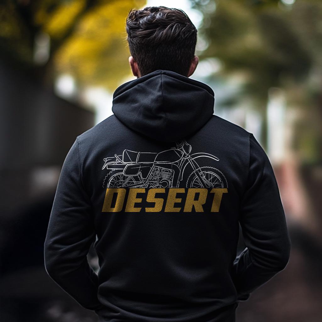 OSSA Desert 350 & 350 TT Inspired Hoodie - Motorcycle Sweatshirt for Riders