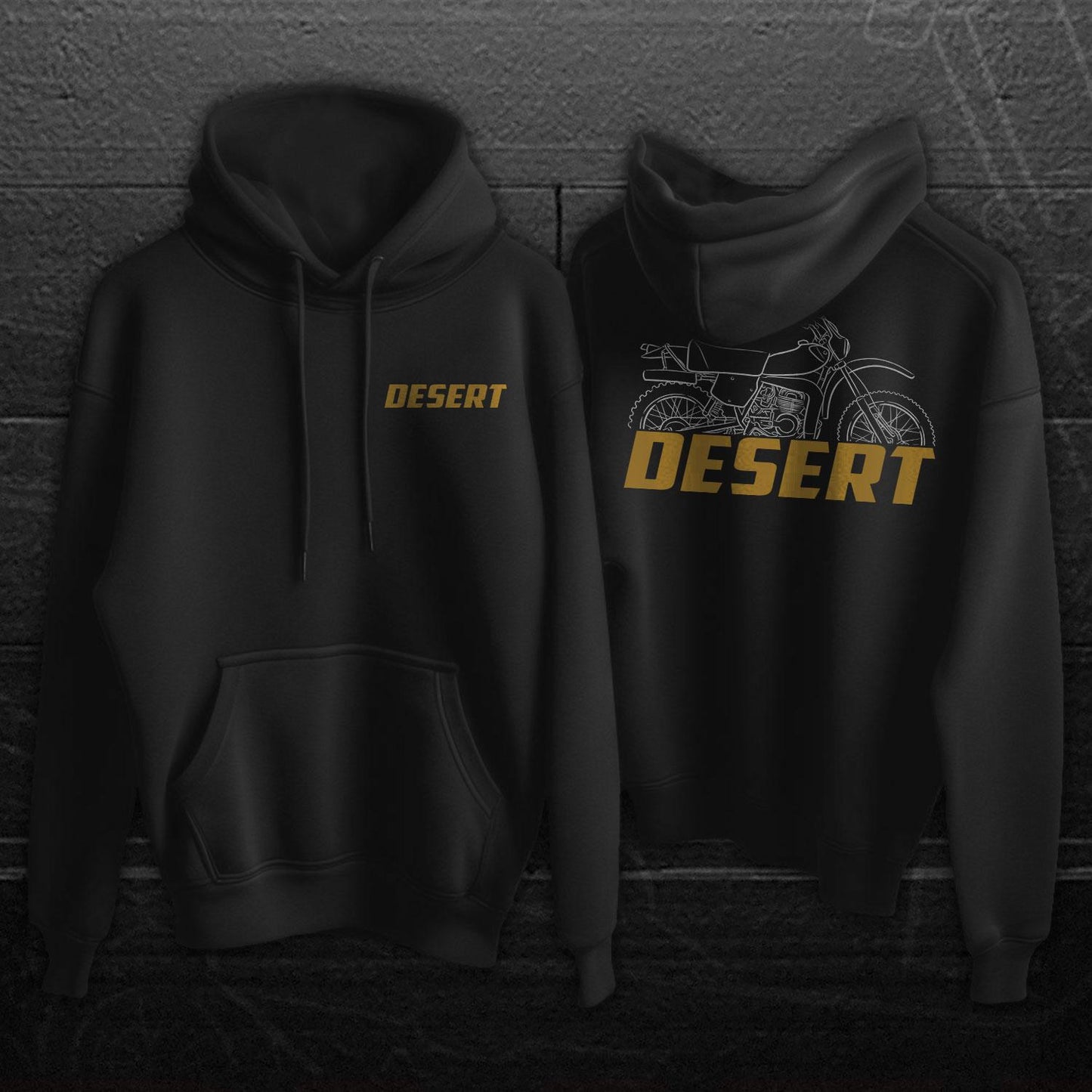OSSA Desert 350 & 350 TT Inspired Hoodie - Motorcycle Sweatshirt for Riders