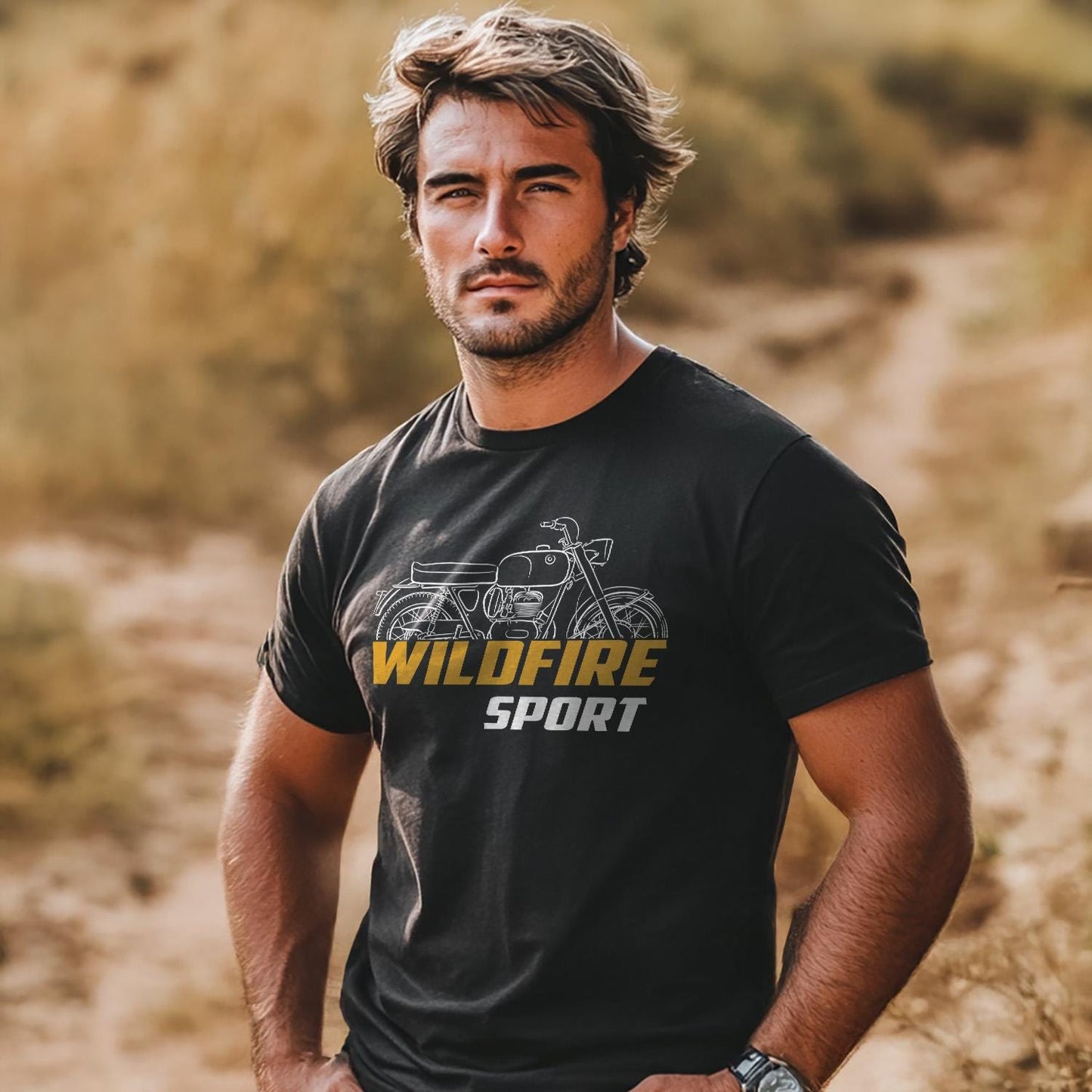 OSSA 230 Sport Wildfire Inspired T-Shirt - Motorcycle Tee Shirt for Riders