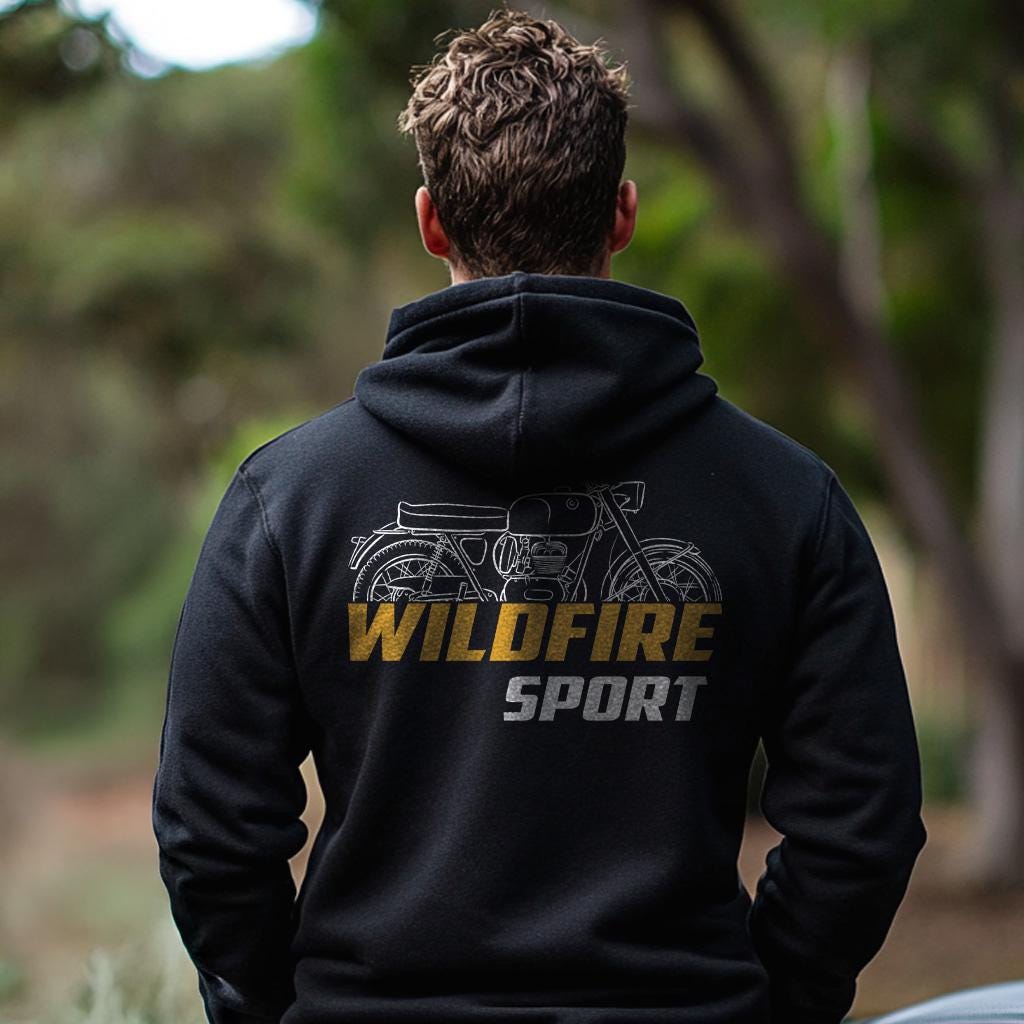OSSA 230 Sport Wildfire Inspired Hoodie - Motorcycle Sweatshirt for Riders