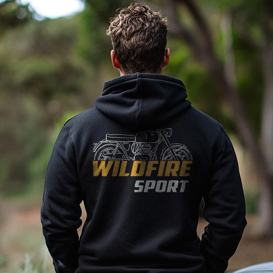 OSSA 230 Sport Wildfire Inspired Hoodie - Motorcycle Sweatshirt for Riders