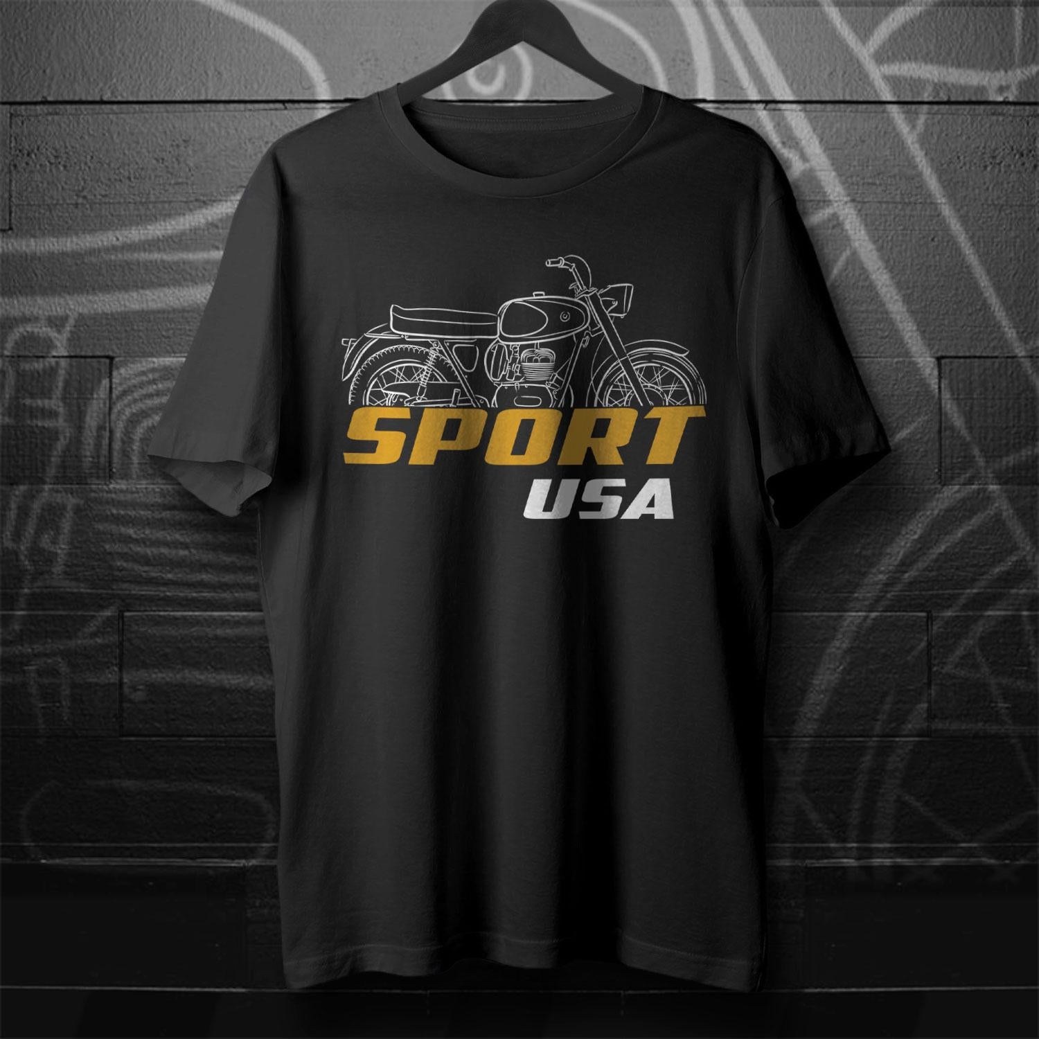 OSSA 230 Sport & Sport USA Inspired T-Shirt - Motorcycle Tee Shirt for Riders