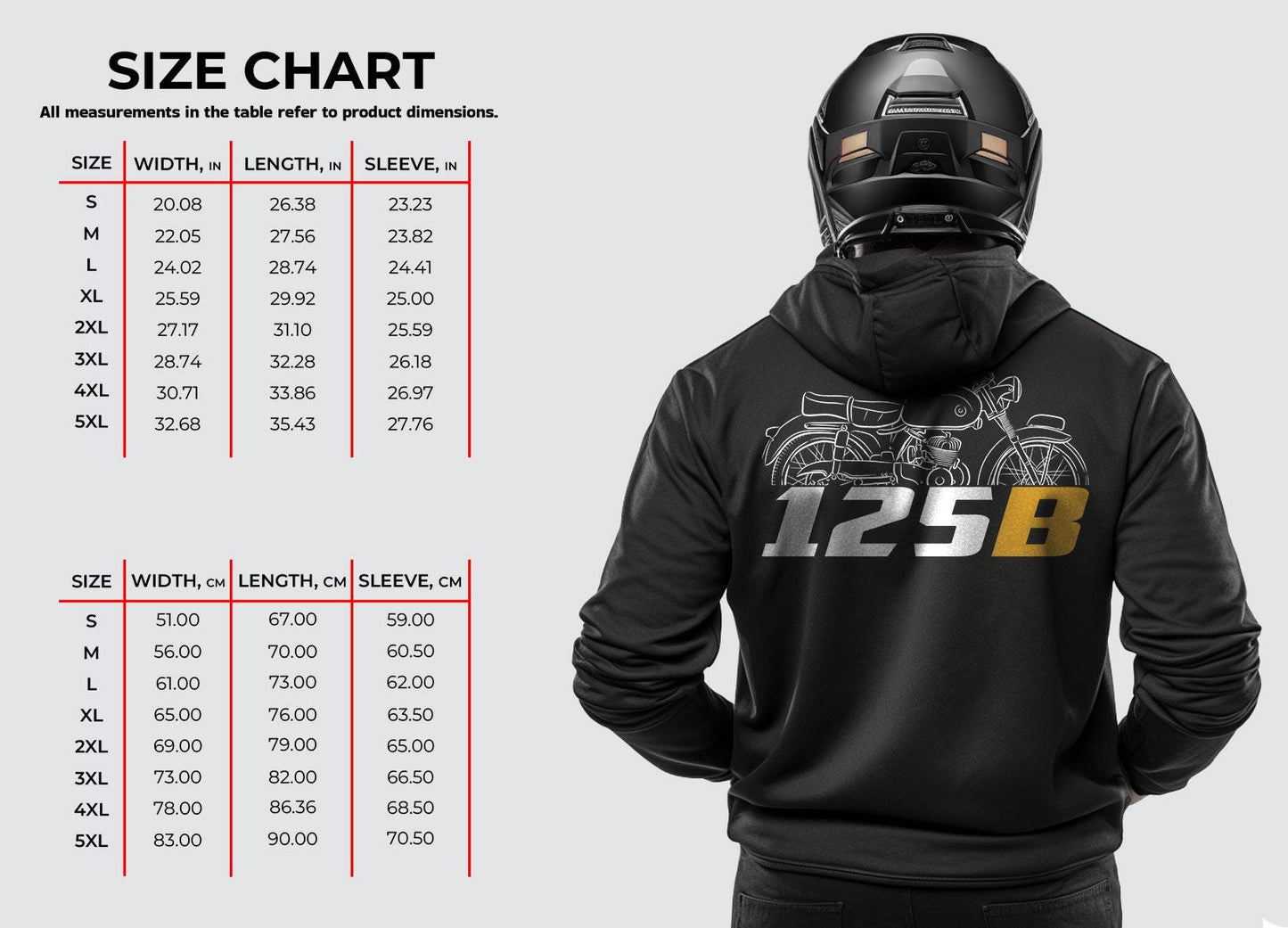 OSSA 125 B | C & C2 Inspired Hoodie - Motorcycle Sweatshirt for Riders