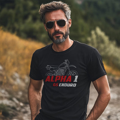 Maico Alpha 1 250 GS Enduro 1982 Inspired T-Shirt - Motorcycle Tee Shirt for Riders