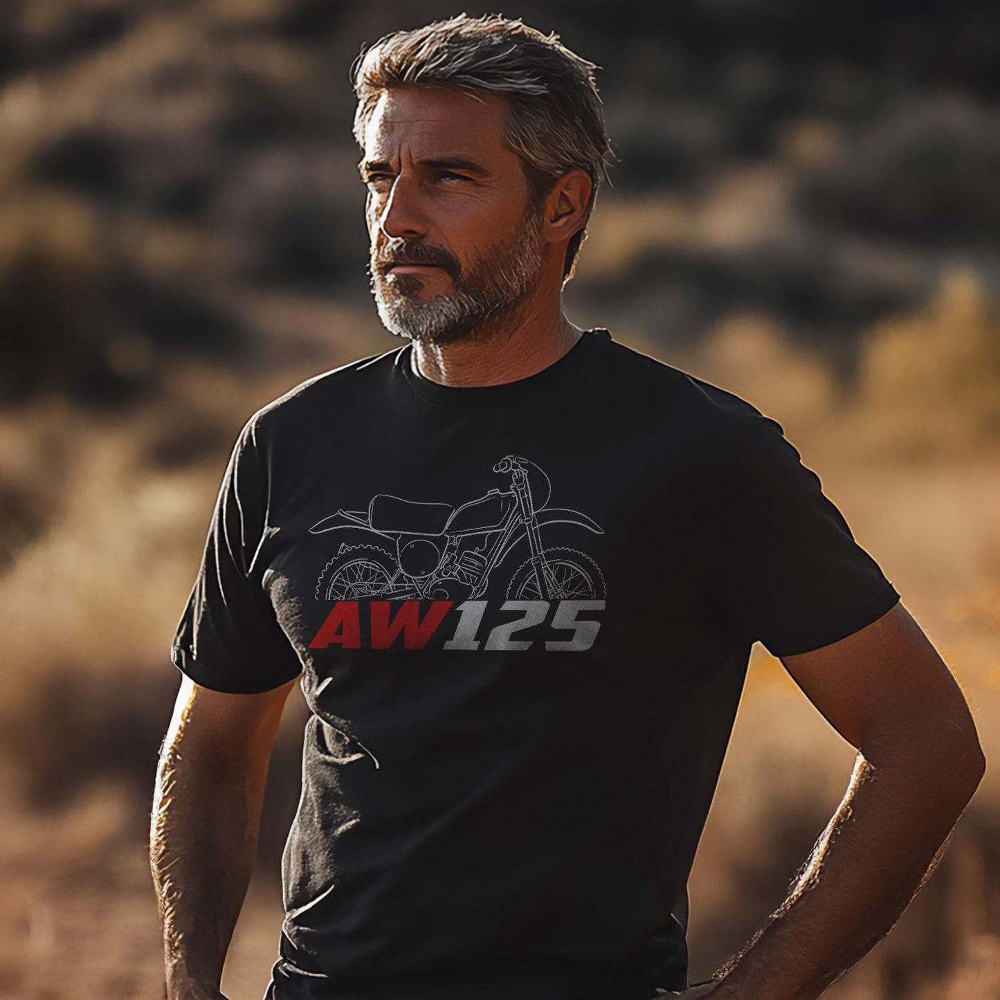 Maico AW125 1977 Inspired T-Shirt - Motorcycle Tee Shirt for Riders