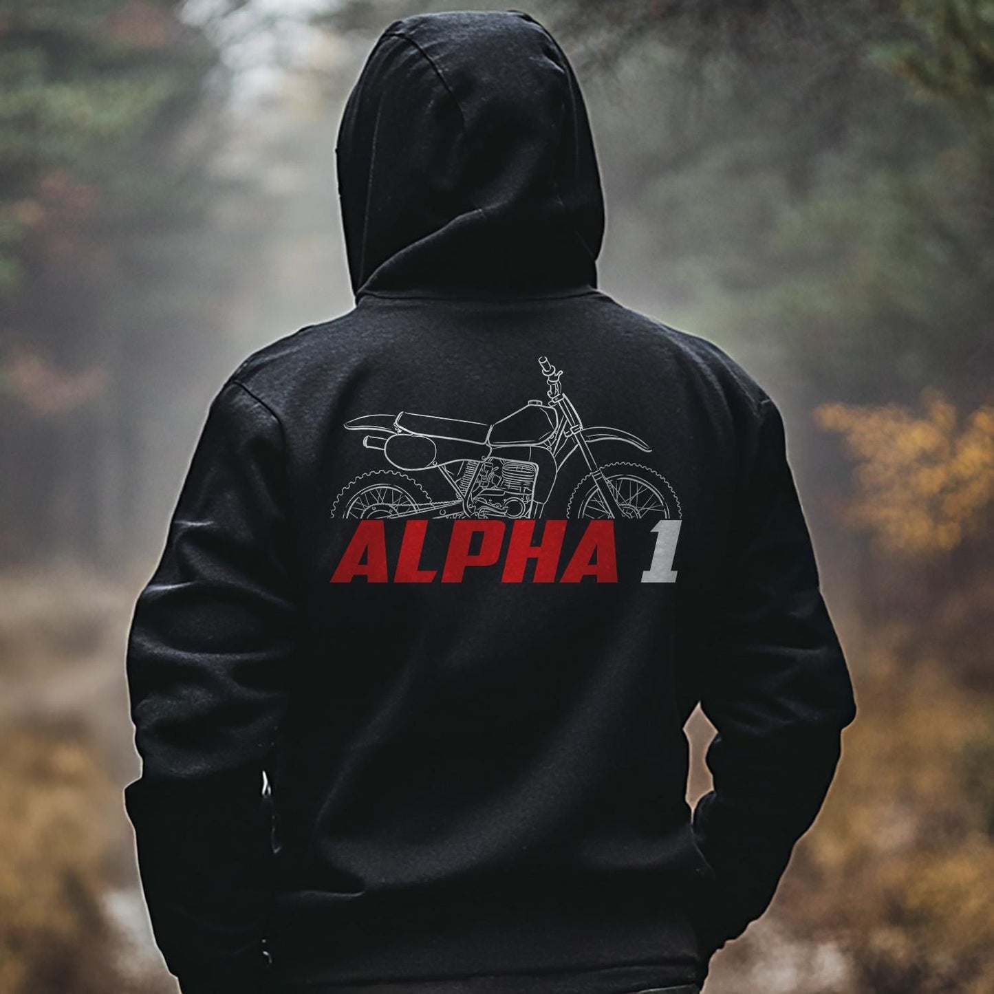 Maico Alpha 1 250 1982 Inspired Hoodie - Motorcycle Sweatshirt for Riders