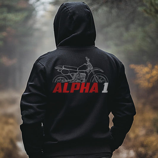 Maico Alpha 1 250 1982 Inspired Hoodie - Motorcycle Sweatshirt for Riders