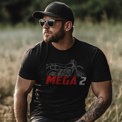 Maico 490 Mega 2 Enduro 1981 Inspired T-Shirt - Motorcycle Tee Shirt for Riders