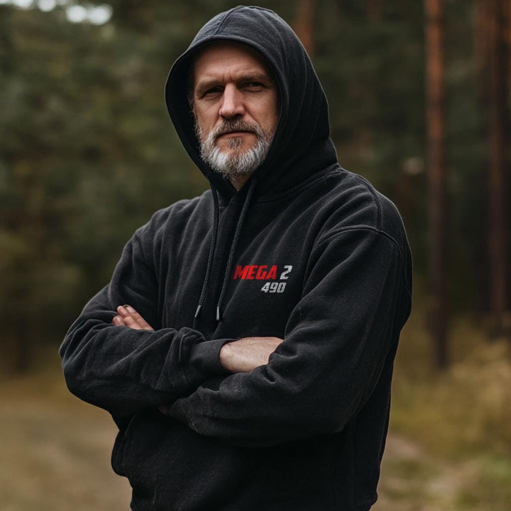 Maico 490 Mega 2 1981 Inspired Hoodie - Motorcycle Sweatshirt for Riders